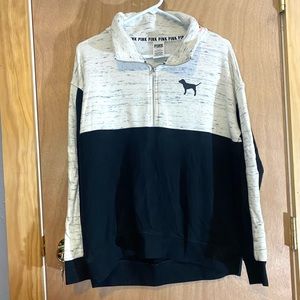 VS PINK Quarter Zip Sweatshirt size M